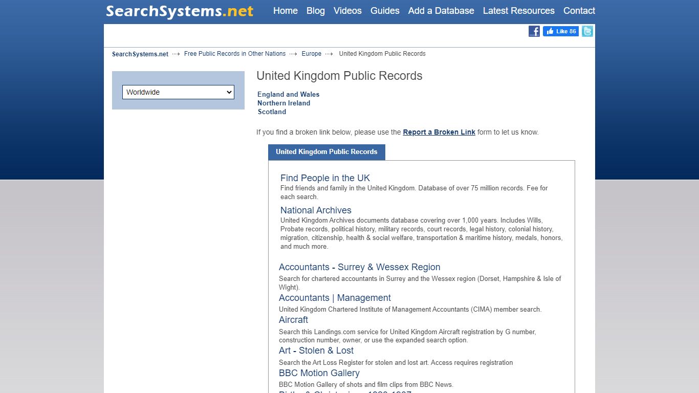United Kingdom Public Records